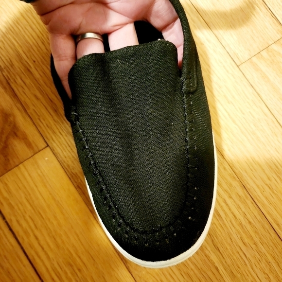 Minnetonka Black White Discover Woven Slipper Slip On Shoe Women's Size 10 M EUC - Picture 5 of 14